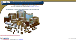 Desktop Screenshot of beckmfg.com