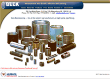 Tablet Screenshot of beckmfg.com